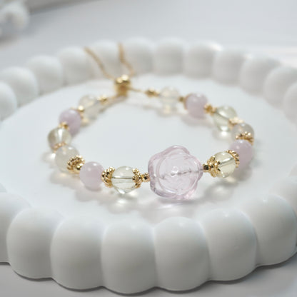 Positivity, Love & Personal Growth | Rose Quartz, Lemon Citrine Quartz, Kunzite & Lavender Moon Quartz