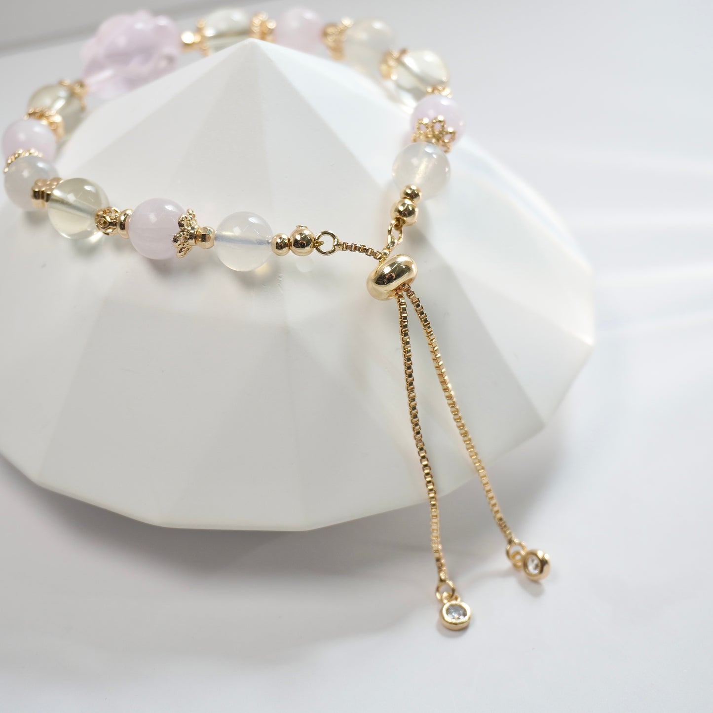 Positivity, Love & Personal Growth | Rose Quartz, Lemon Citrine Quartz, Kunzite & Lavender Moon Quartz