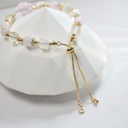 Positivity, Love & Personal Growth | Rose Quartz, Lemon Citrine Quartz, Kunzite & Lavender Moon Quartz