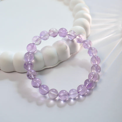 Mental Clarity, Stress Relief, Good Luck & Peace | Premium Grade Lavender Amethyst Bracelet 薰衣草紫晶手链