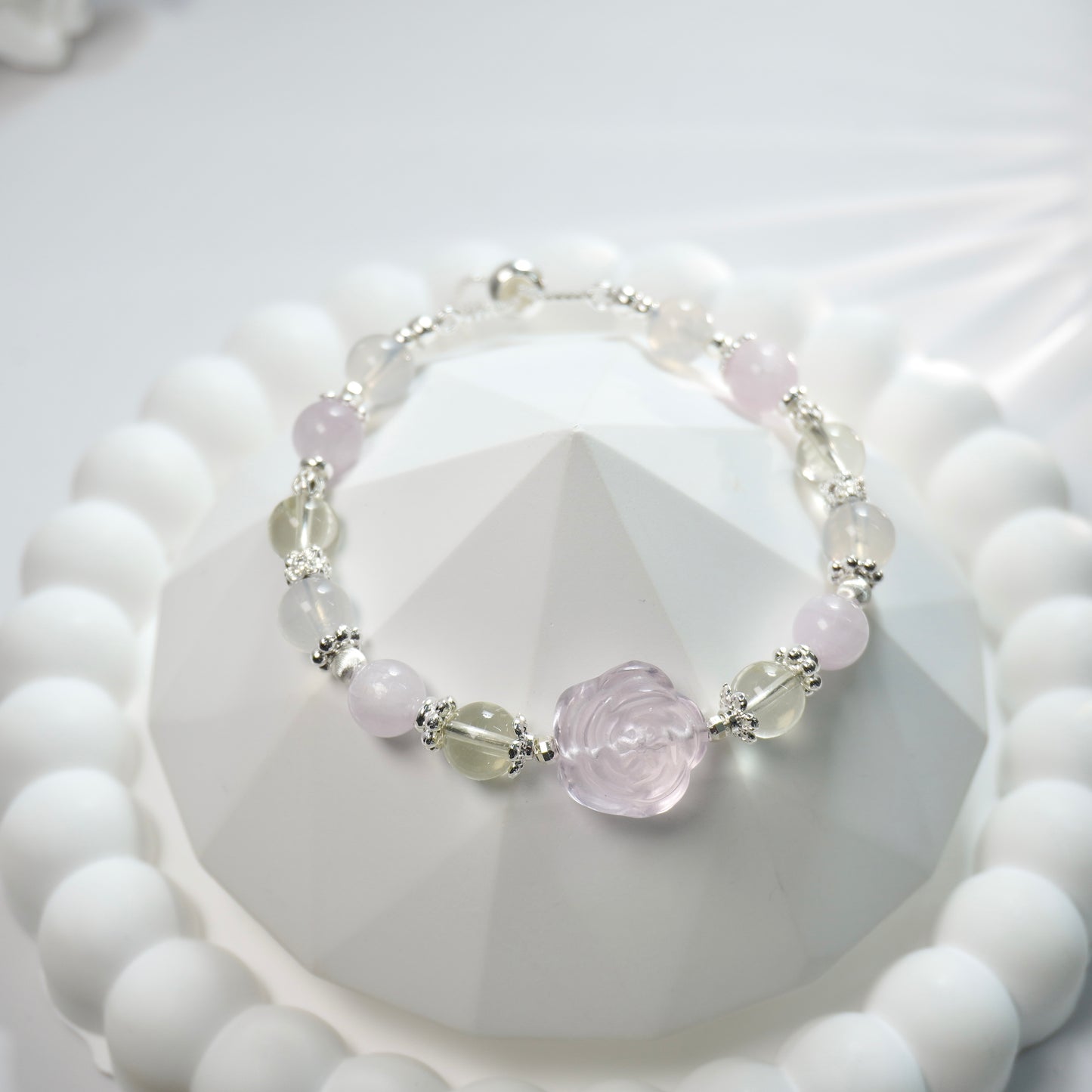 Positivity, Love & Personal Growth | Rose Quartz, Lemon Citrine Quartz, Kunzite & Lavender Moon Quartz