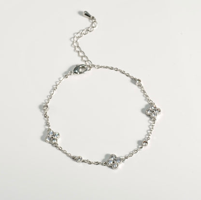 Stainless Steel Four Leaf Clover Bracelet