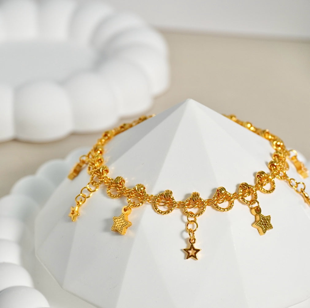 Dangly Shining Star Bracelet