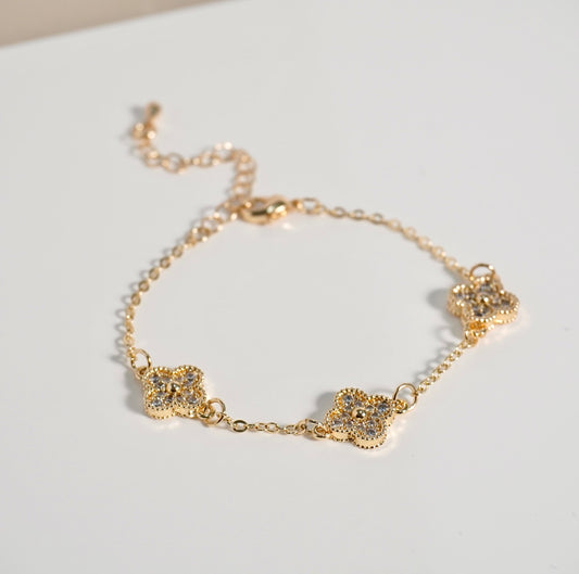 (Limited Edition) Four Leaf Clover Bracelet | Luck and Abundance