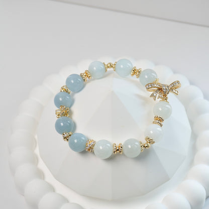 Calmness, Balance and Communication | Ombre Aquamarine Crystal Bracelet