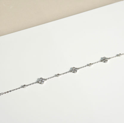 Stainless Steel Four Leaf Clover Bracelet