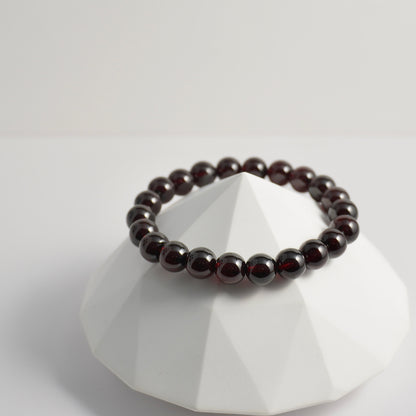 [ Actual item ] High Quality Dark Red Wine Garnet Bracelet