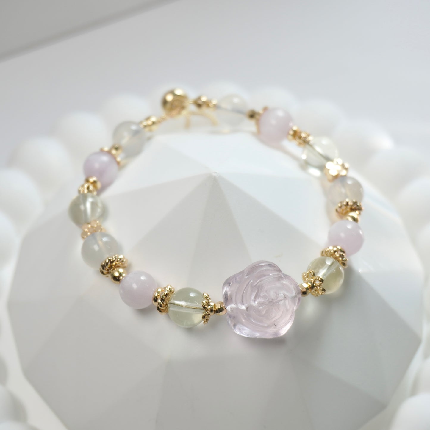 Positivity, Love & Personal Growth | Rose Quartz, Lemon Citrine Quartz, Kunzite & Lavender Moon Quartz