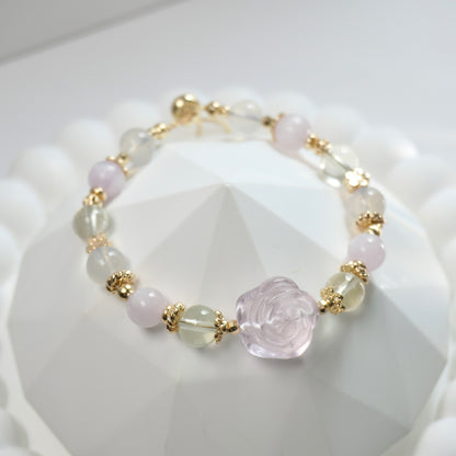 Positivity, Love & Personal Growth | Rose Quartz, Lemon Citrine Quartz, Kunzite & Lavender Moon Quartz