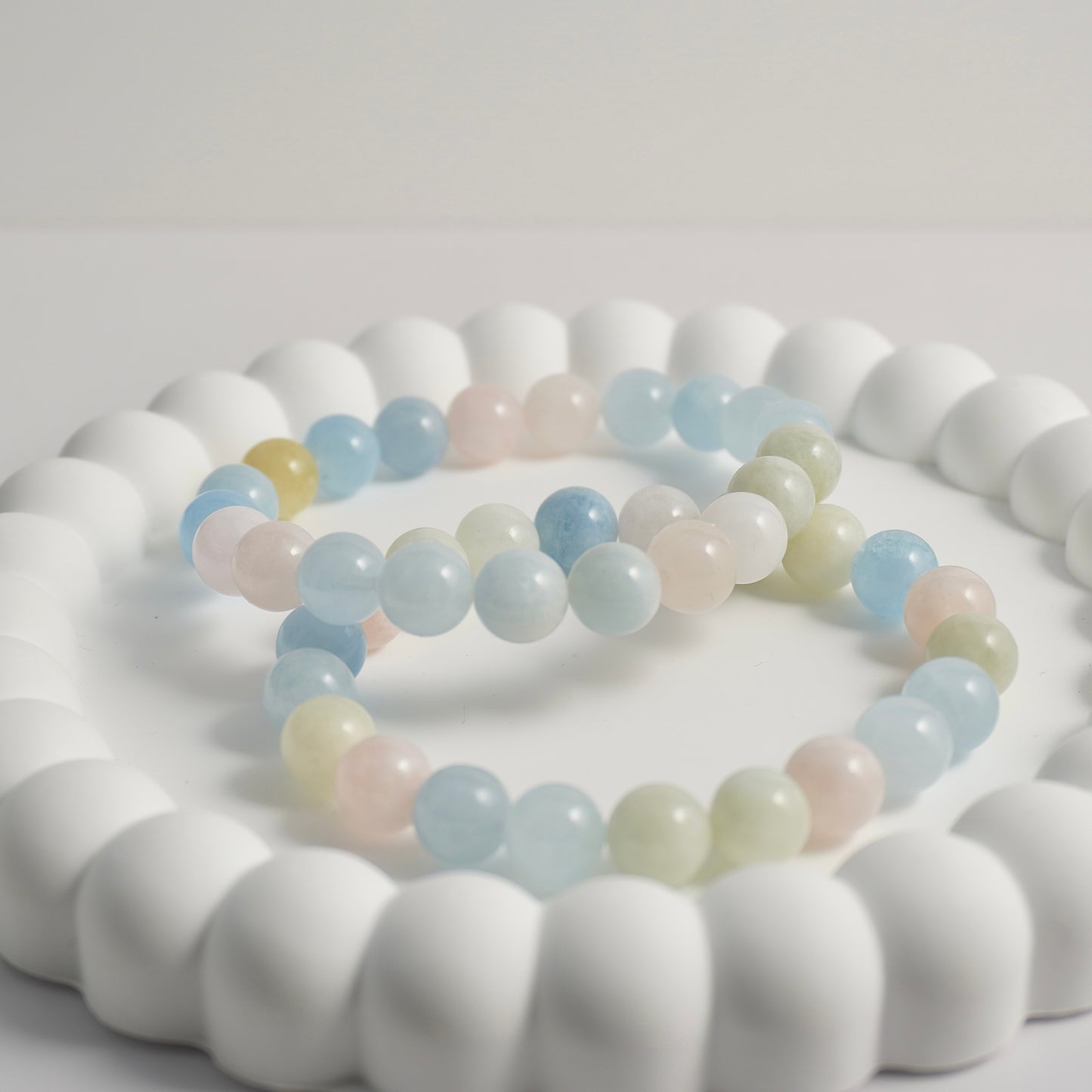 Candy Morganite Crystal Bracelet