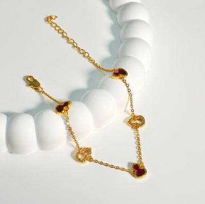 Red Agate Hulu Bracelet | Luck, Wealth and Protection