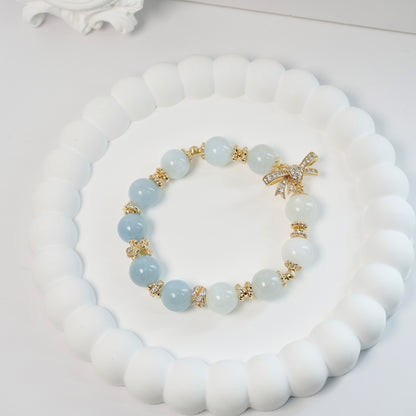 Calmness, Balance and Communication | Ombre Aquamarine Crystal Bracelet
