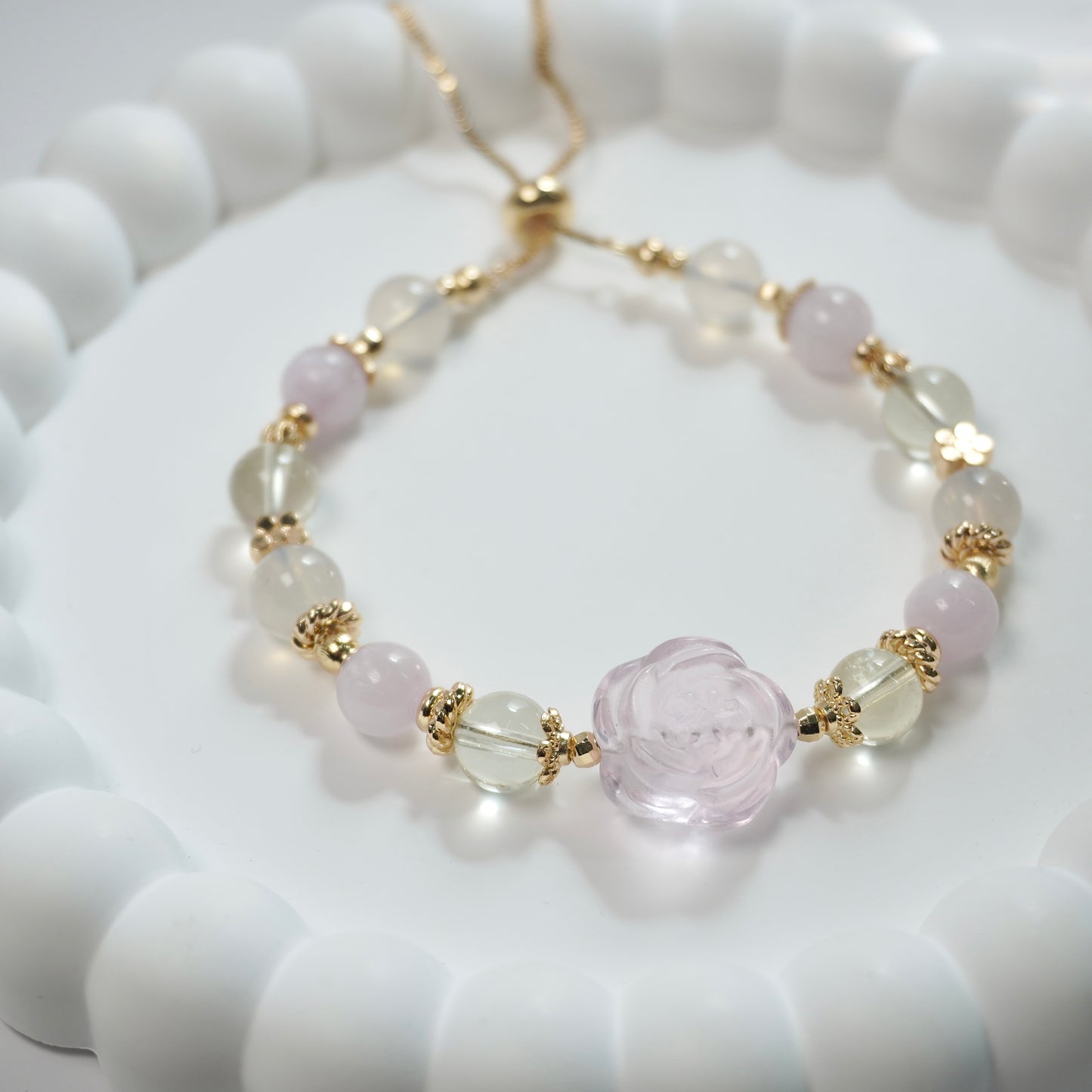 Positivity, Love & Personal Growth | Rose Quartz, Lemon Citrine Quartz, Kunzite & Lavender Moon Quartz