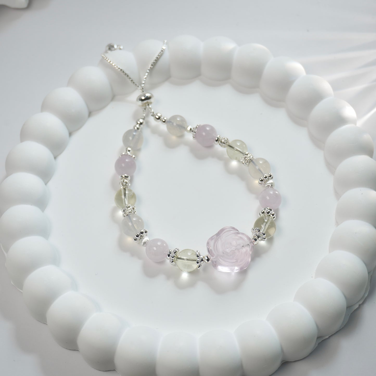 Positivity, Love & Personal Growth | Rose Quartz, Lemon Citrine Quartz, Kunzite & Lavender Moon Quartz