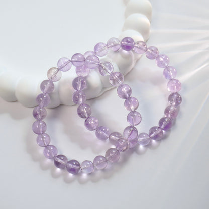 Mental Clarity, Stress Relief, Good Luck & Peace | Premium Grade Lavender Amethyst Bracelet 薰衣草紫晶手链